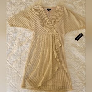 NWT Gold Party Dress, Size 4